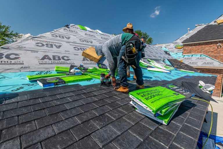 roofers working on a project